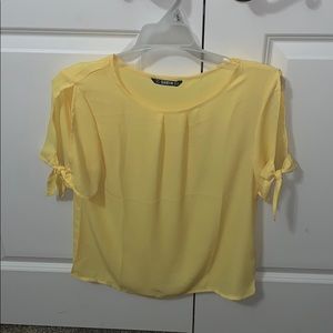 yellow blouse from SHEIN
